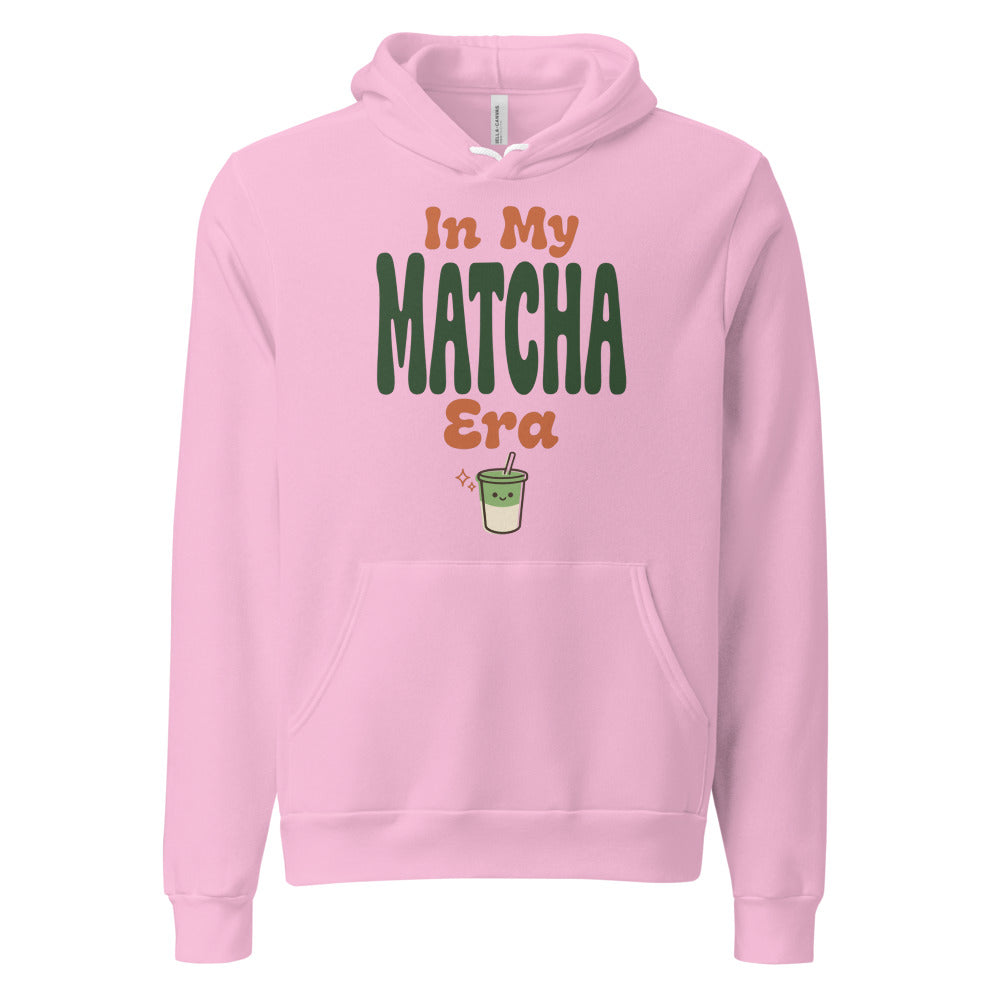 In My Matcha Era retro matcha hoodie — Lilac, front