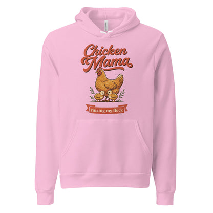 Chicken Mama raising my flock chicken keeper hoodie — Lilac, front