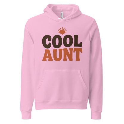 Cool Aunt retro groovy aunt hoodie — Lilac, front