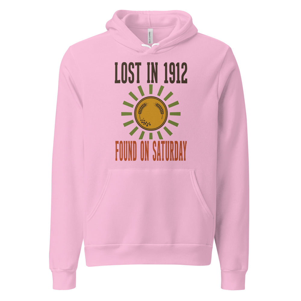 Lost in 1912 Found on Saturday retro metal detecting hoodie — Lilac, front