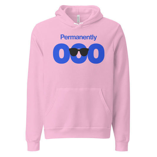 Permanently OOO out of office unisex hoodie — Lilac, front