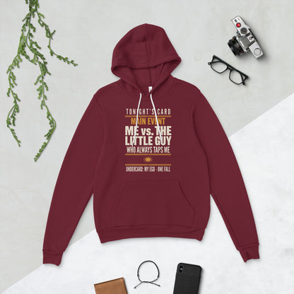 Tonight's Card funny Brazilian jiu jitsu hoodie — Maroon, flat lay