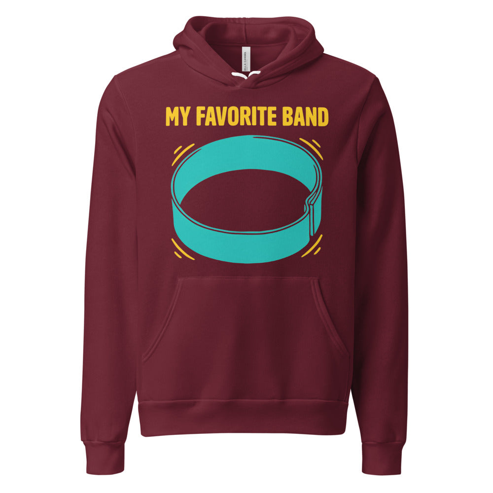 My Favorite Band funny physical therapy hoodie — Maroon, front