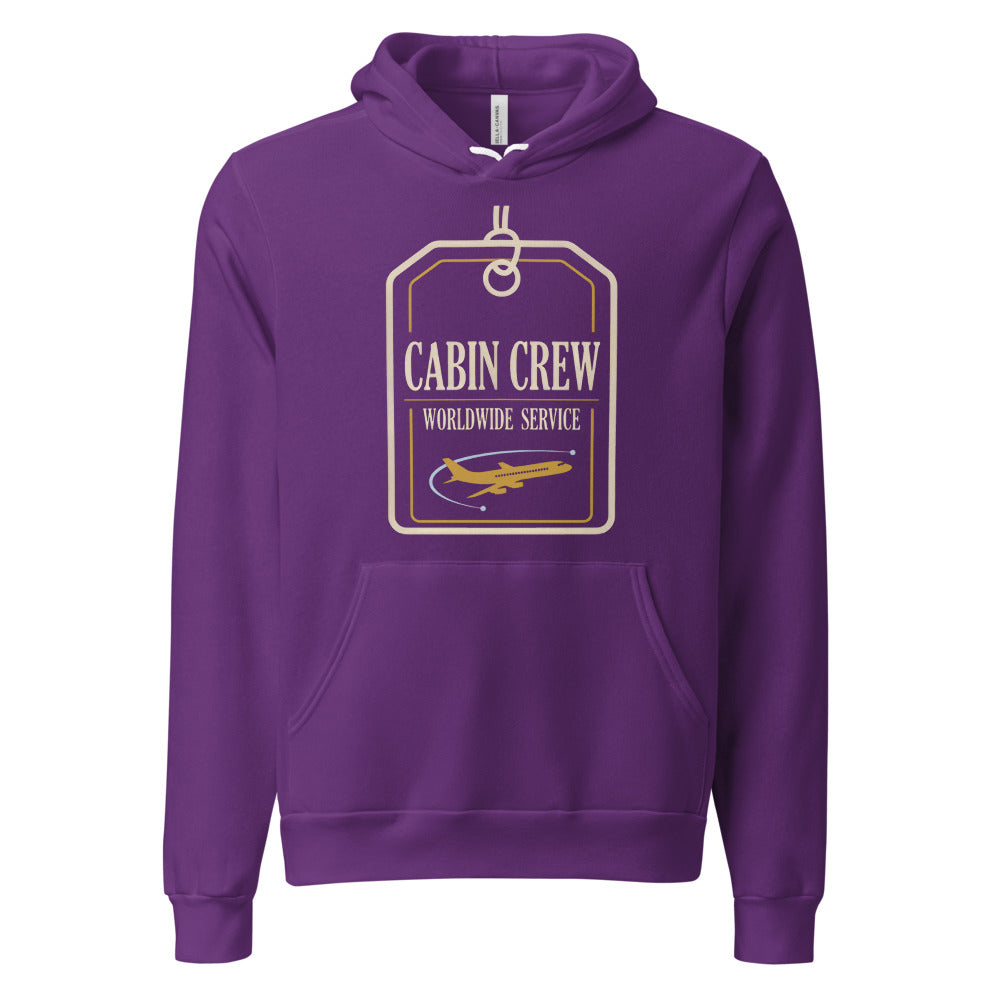 Worldwide Service cabin crew hoodie — Team Purple, front