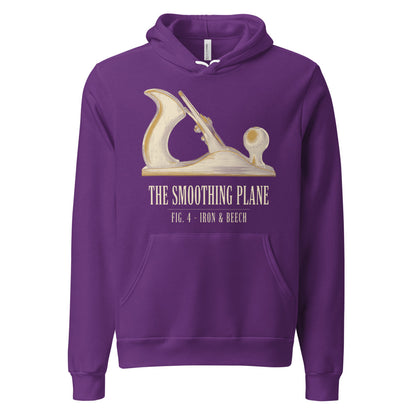 Fig. 4 The Smoothing Plane woodworking hoodie — Team Purple, front