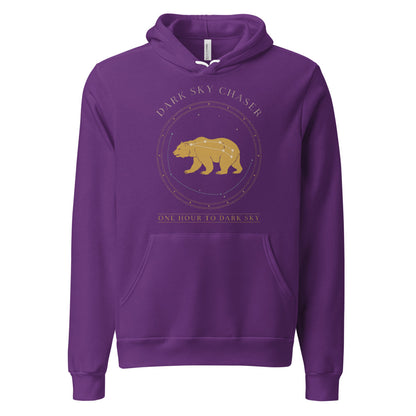 Dark Sky Chaser Ursa Major constellation astronomy hoodie — Team Purple, front