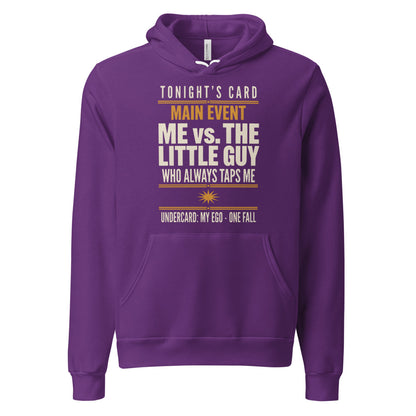 Tonight's Card funny Brazilian jiu jitsu hoodie — Team Purple, front