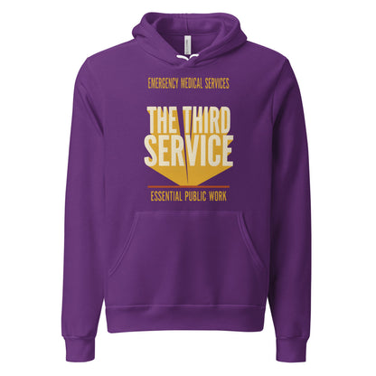 The Third Service EMS hoodie — Team Purple, front