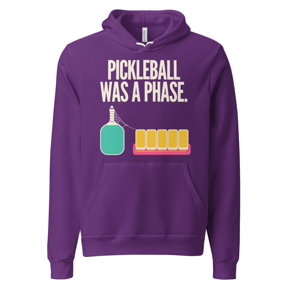 Pickleball Was A Phase funny mahjong hoodie — Team Purple, front