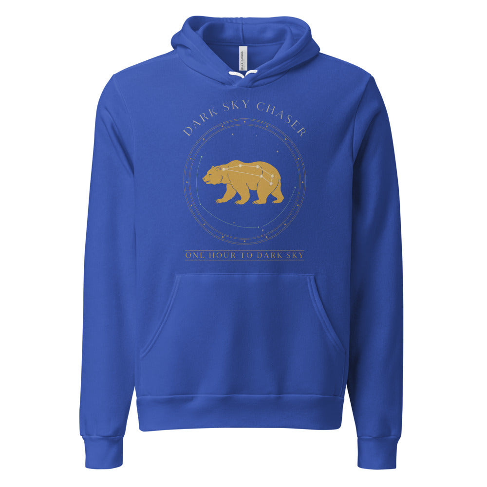 Dark Sky Chaser Ursa Major constellation astronomy hoodie — True Royal, front
