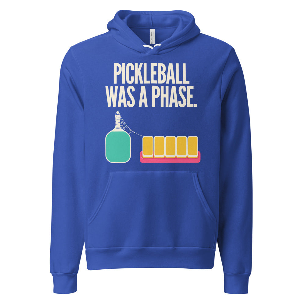 Pickleball Was A Phase funny mahjong hoodie — True Royal, front