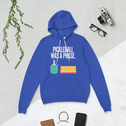 Pickleball Was A Phase funny mahjong hoodie — True Royal, flat lay