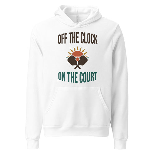 Pickleball Hoodie, Retro Pickleball Hoodie — Off The Clock On The Court Vintage Gift