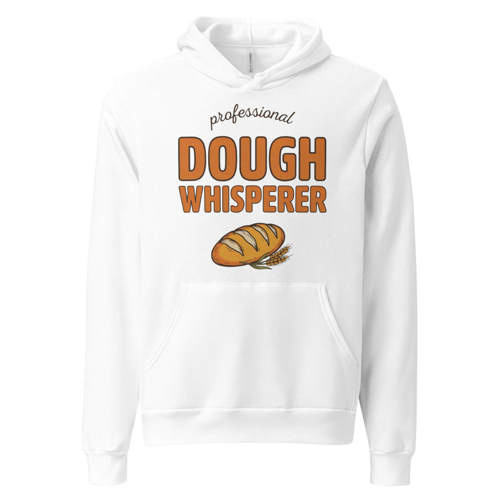 Professional Dough Whisperer funny baker hoodie — White, front