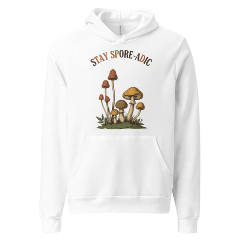 Funny Mushroom Hoodie, Mushroom Pun Hoodie, Cottagecore Foraging Hoodie — Stay Spore-adic Vintage Mushroom Hoodie