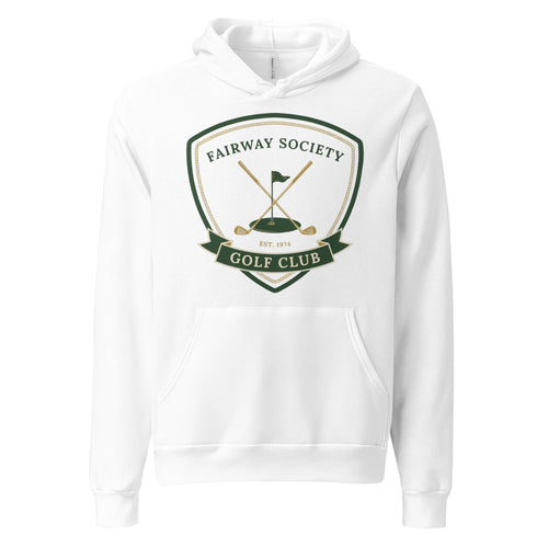 Vintage Golf Hoodie, Golf Gift for Men, Retro Golf Club Hoodie — Fairway Society Crest