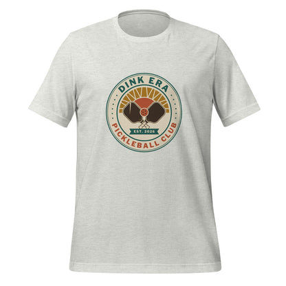 Dink Era Pickleball Club retro tee — Ash, front