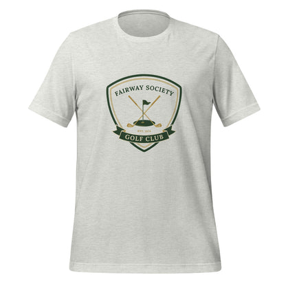 Fairway Society vintage golf club crest tee — Ash, front