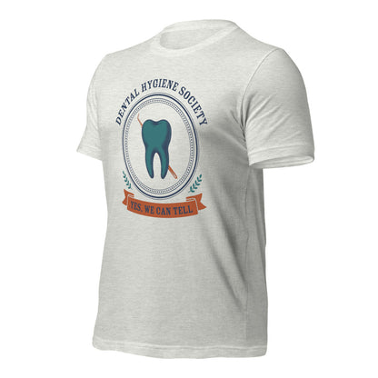 Dental Hygiene Society dental hygienist tee — Ash, front-right
