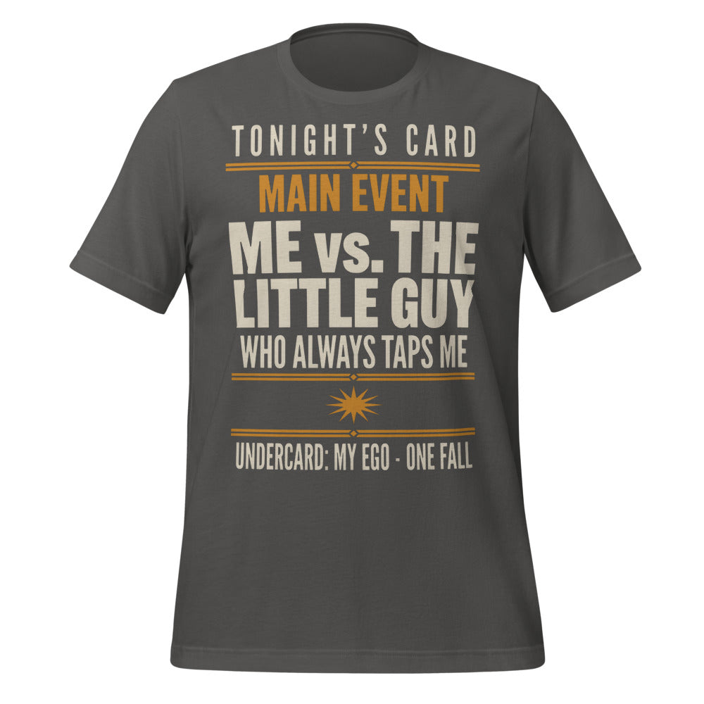 Tonight's Card funny Brazilian jiu jitsu t-shirt — Asphalt, front
