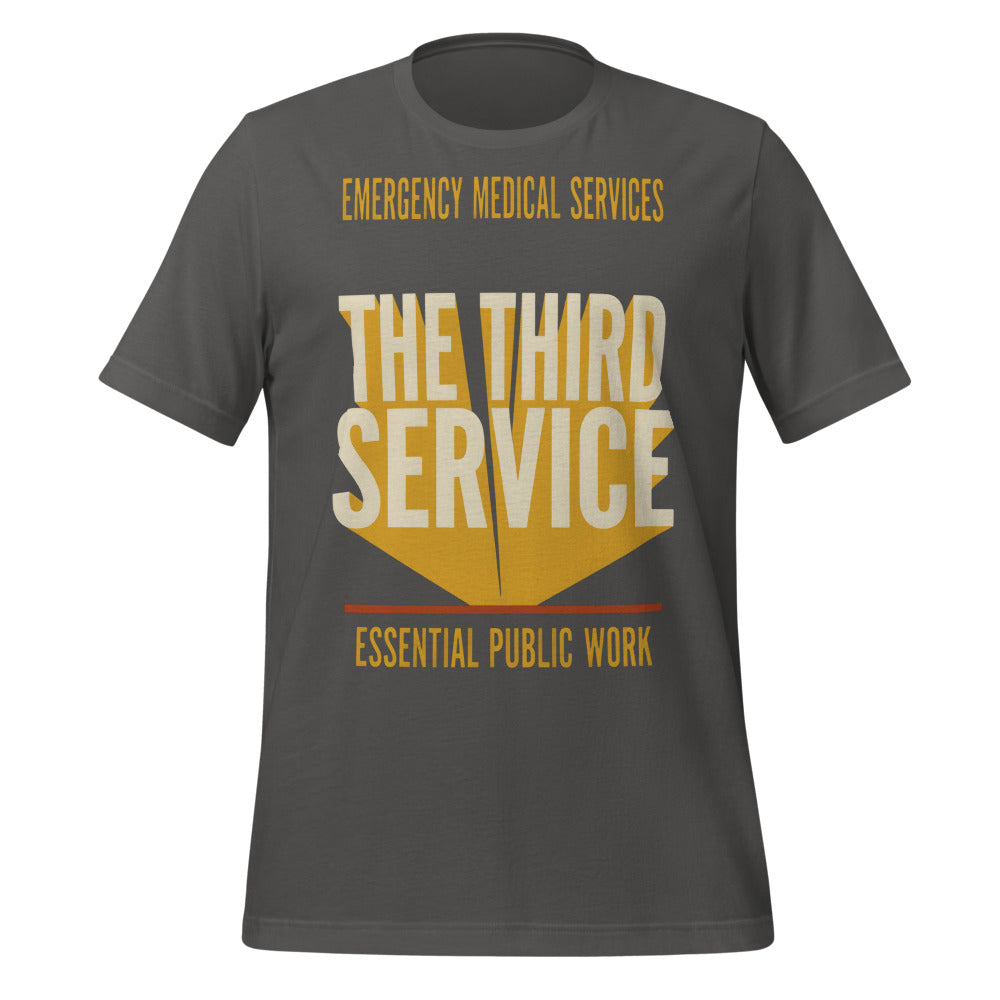 The Third Service EMS t-shirt — Asphalt, front