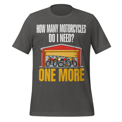 One More funny motorcycle tee — Asphalt, front