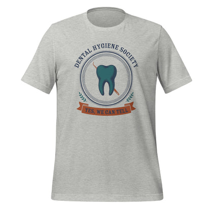 Dental Hygiene Society dental hygienist tee — Athletic Heather, front