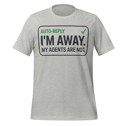 Auto-Reply agentic AI engineer tee — Athletic Heather, front