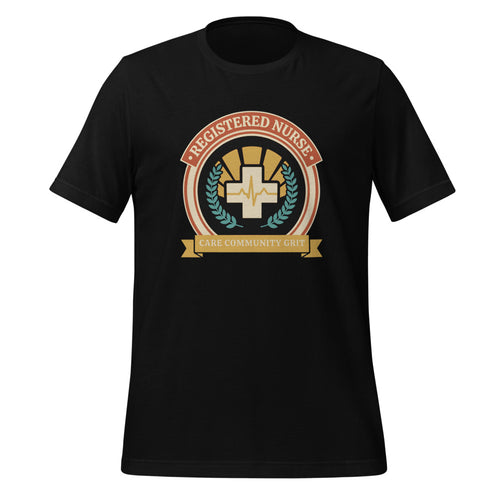 Registered Nurse Shirt, Vintage RN Emblem Tee, Nurse Grad Gift — Care Community Grit
