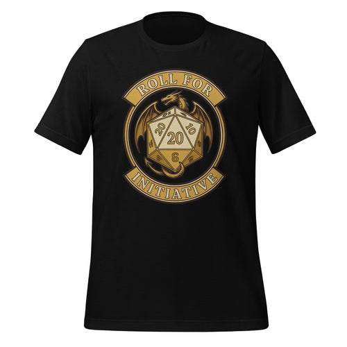 Roll For Initiative Shirt, Tabletop RPG D20 Tee — Dungeon Master Game Night Gift
