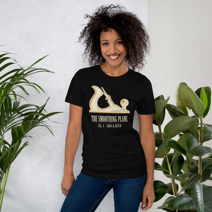 Fig. 4 The Smoothing Plane woodworking tee — Black, on model