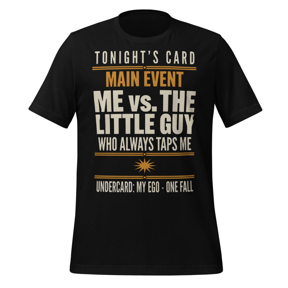 Tonight's Card funny Brazilian jiu jitsu t-shirt — Black, front