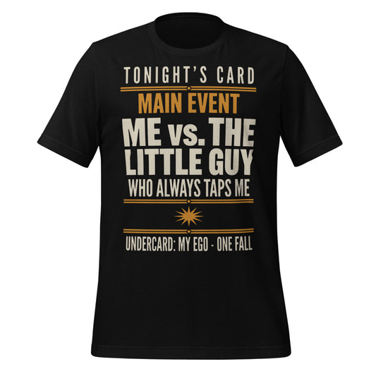 Tonight's Card funny Brazilian jiu jitsu t-shirt — Black, front