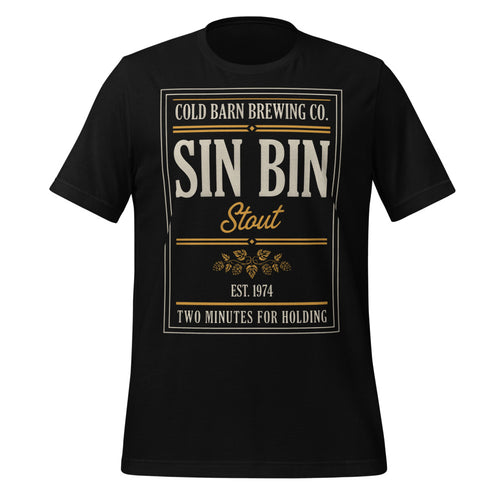 Beer League Hockey Shirt, Funny Penalty Box Tee — Sin Bin Stout Brewing T-Shirt