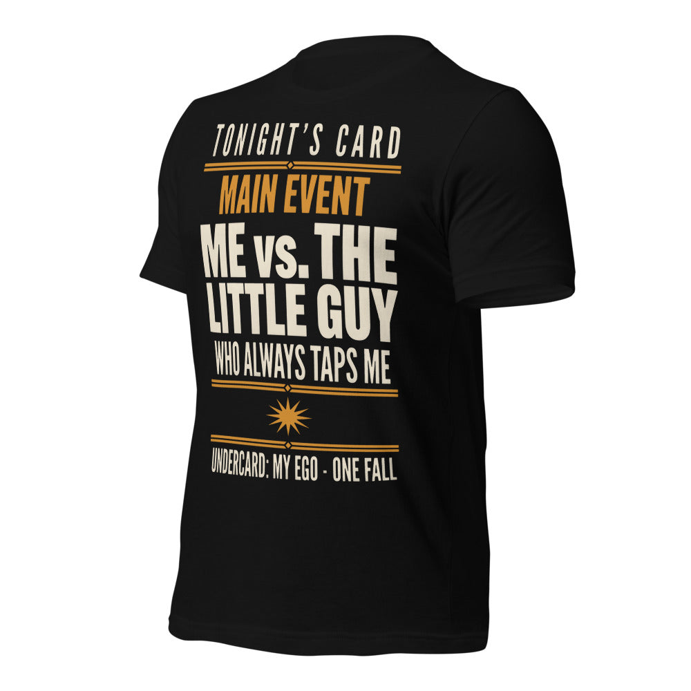 Tonight's Card funny Brazilian jiu jitsu t-shirt — Black, front-right