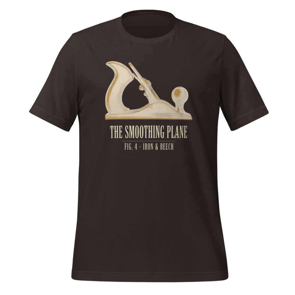 Fig. 4 The Smoothing Plane woodworking tee — Brown, front