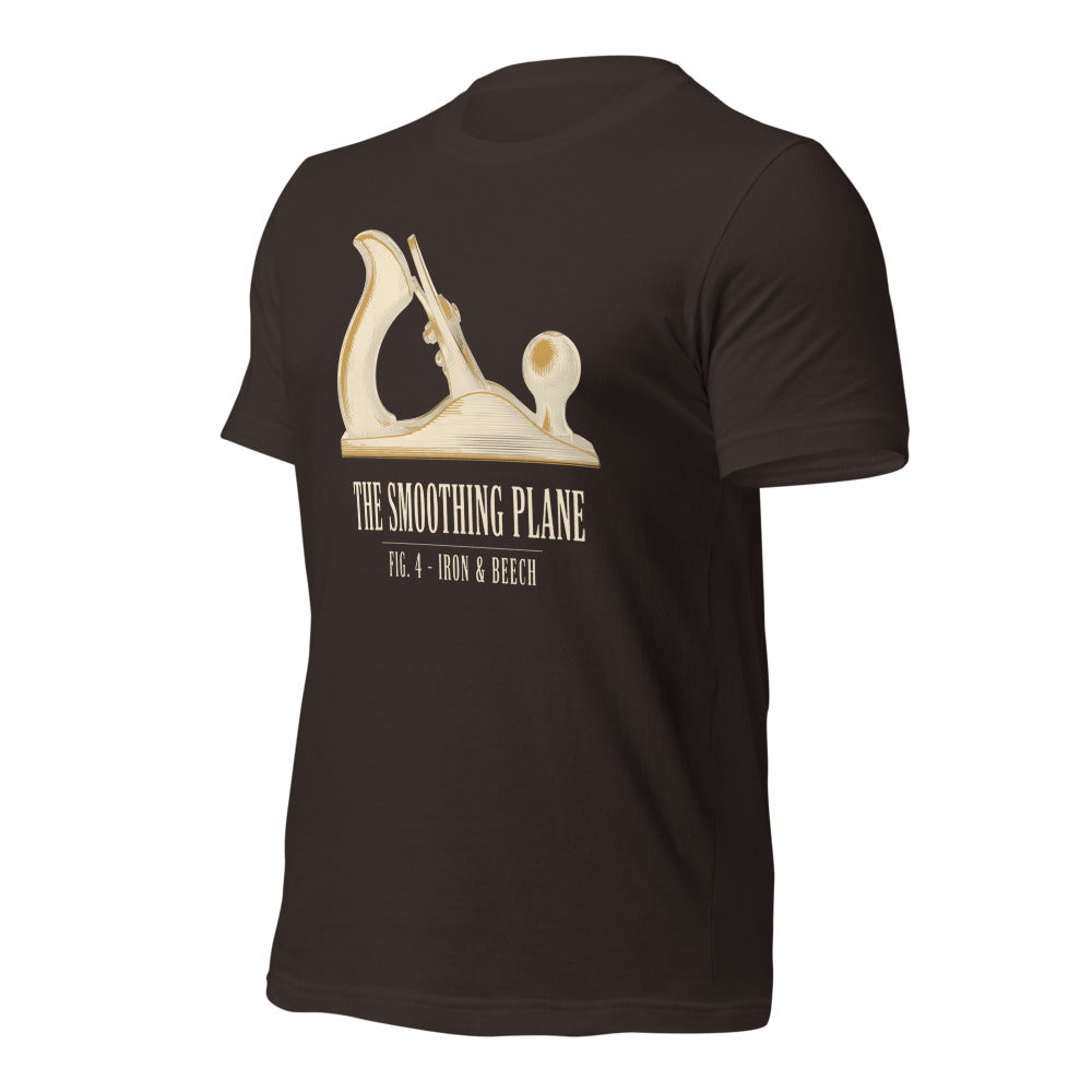 Fig. 4 The Smoothing Plane woodworking tee — Brown, front-right