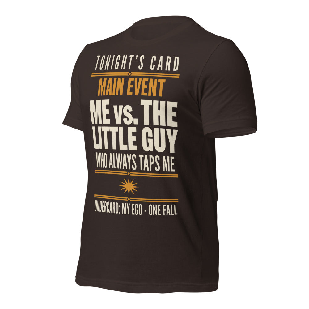 Tonight's Card funny Brazilian jiu jitsu t-shirt — Brown, front-right