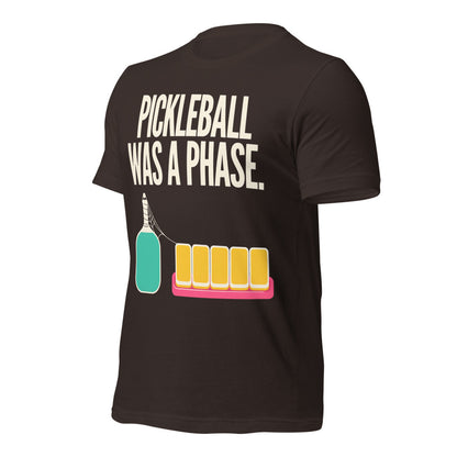 Pickleball Was A Phase funny mahjong tee — Brown, front-right