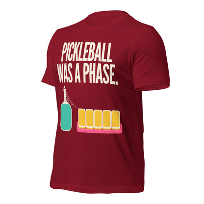 Pickleball Was A Phase funny mahjong tee — Cardinal, front-right