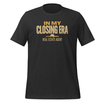In My Closing Era real estate agent tee — Dark Grey, front