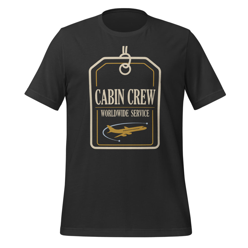 Worldwide Service cabin crew tee — Dark Grey, front