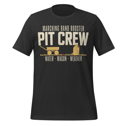Pit Crew marching band booster t-shirt — Dark Grey, front