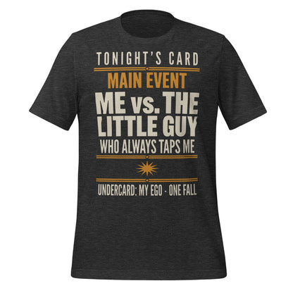Tonight's Card funny Brazilian jiu jitsu t-shirt — Dark Grey Heather, front