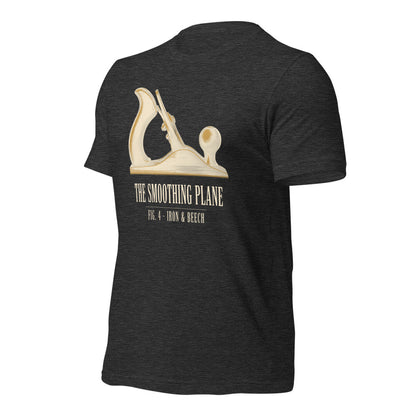 Fig. 4 The Smoothing Plane woodworking tee — Dark Grey Heather, front-right