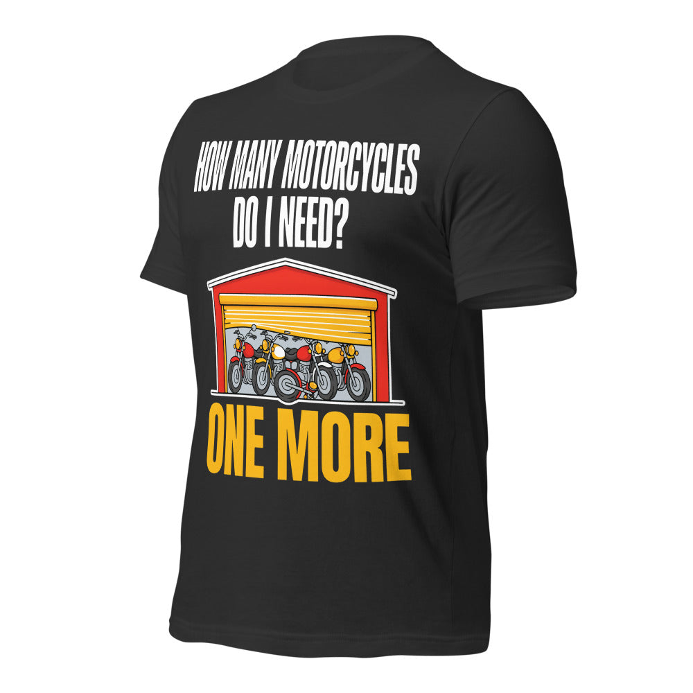 One More funny motorcycle tee — Dark Grey, front-right