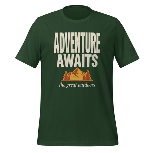 Adventure Awaits Shirt, Retro Hiking Shirt, Mountain Tee — Vintage Outdoors Gift
