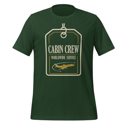 Worldwide Service cabin crew tee — Forest, front