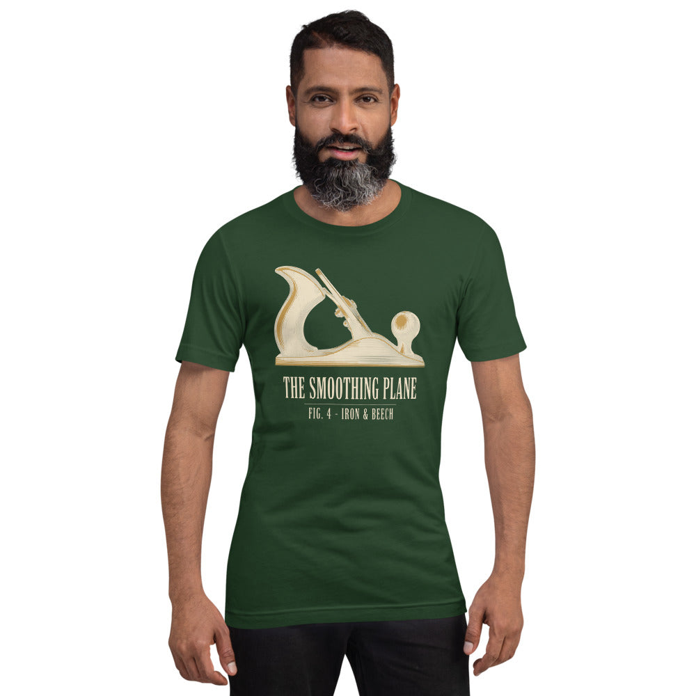 Fig. 4 The Smoothing Plane woodworking tee — Forest, on model