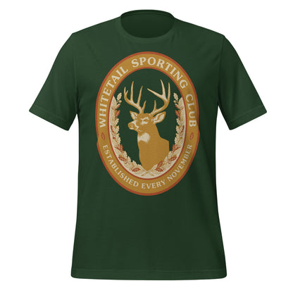 Whitetail Sporting Club vintage deer hunting tee — Forest, front
